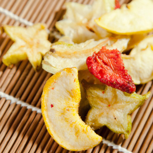 减肥零食 亚细亚田园 什锦水果脆片 蔬果干 100g