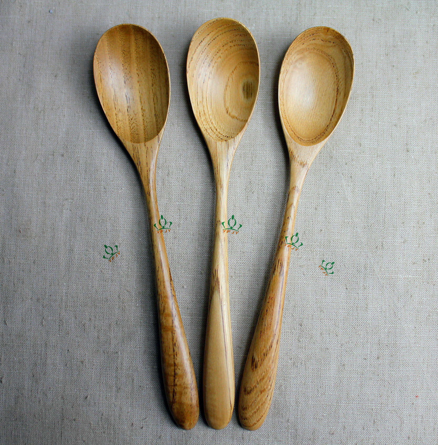 雅福天然木餐具 外贸原单 栗木日式天然木汤勺 yf-lv2