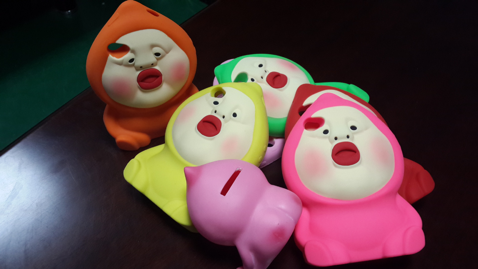 新款手机套 立体日本屁桃君手机套 日本农场精灵手机套