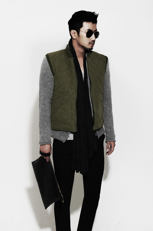 jp183 新款韩版秋冬男装 男士商务休闲韩版 修身卡其色马甲