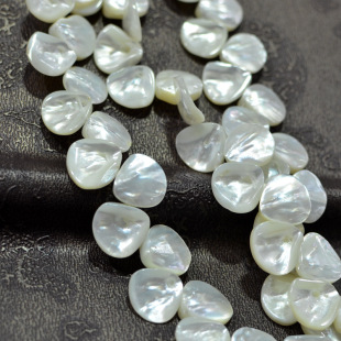 纯天然海水白贝壳双排扇形窝窝手工diy编织饰品配件日韩流行外单