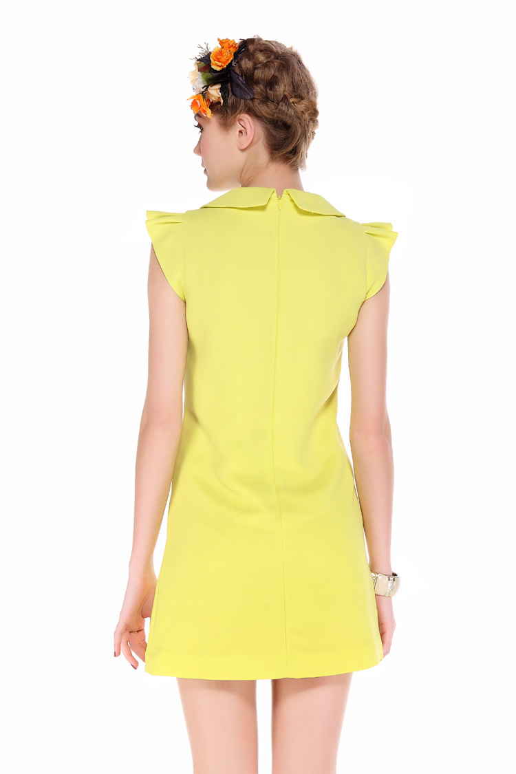 [天天特批] 包邮 2013欧时力five plus 5 飞飞袖修身雪纺连衣裙