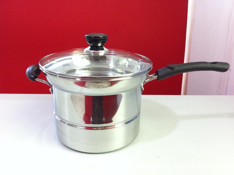 厂家直销礼品公司热销优质不粘底面条锅 不锈钢多功能汤锅面条锅