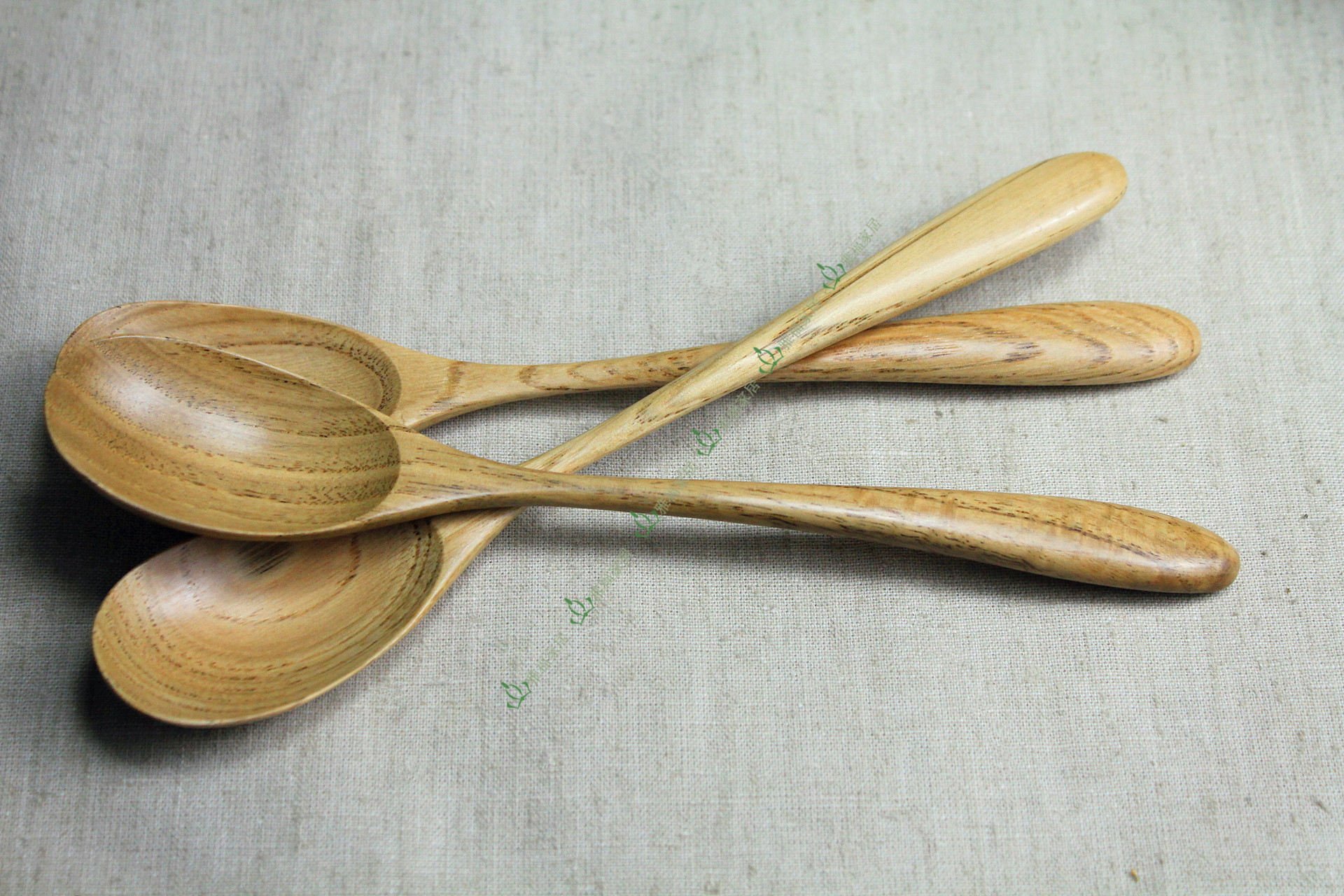 雅福天然木餐具 外贸原单 栗木日式天然木汤勺 yf-lv2