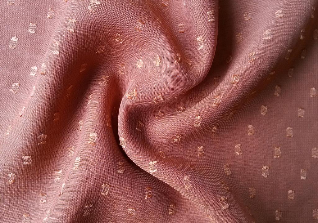 75d小方格剪花雪纺面料