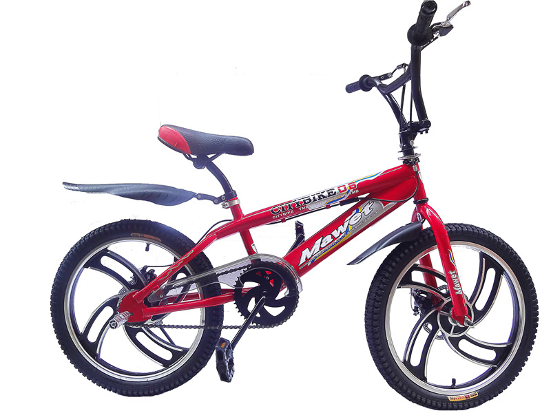 马威特/mawet自行车 20寸四叶轮扁管碟刹表演车 bmx小轮车 街车