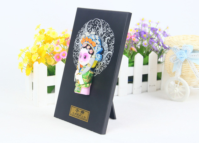 新奇特 礼品 创意礼品 工艺品 纯手工中国风 q版戏剧脸谱小乔混批