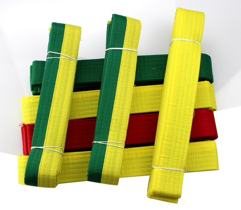 开始带  适用运动:跆拳道 面料:涤棉 货源类别:现货 颜色:黄色,黄绿