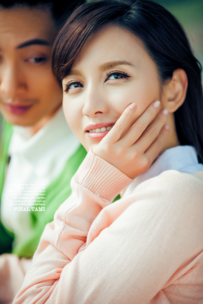 张萌女明星拍摄知名摄影师tami外滩摄影模特拍摄网拍外景街拍