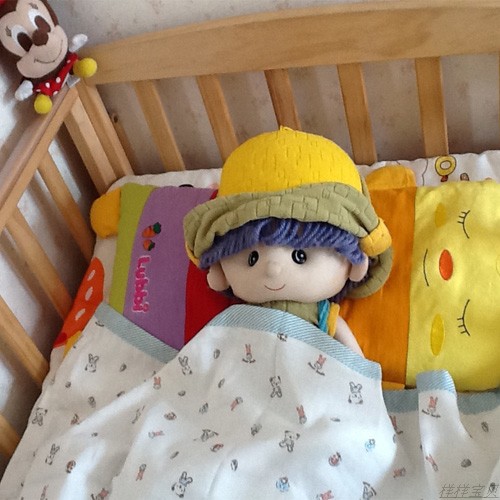 批发小熊卡迪婴儿沙布纯棉 浴巾正方形双层浴巾 夏季薄被空调被