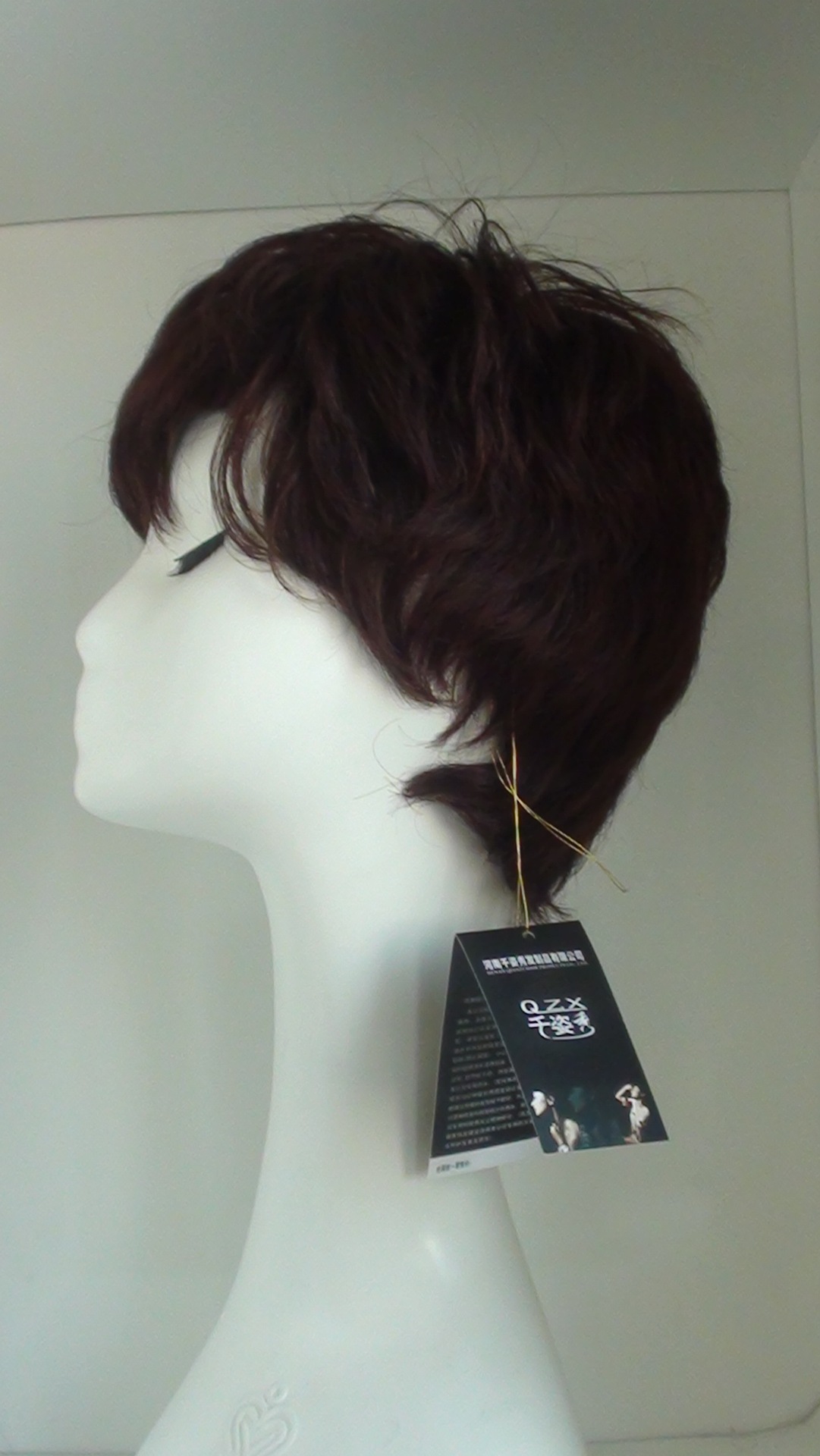 许昌假发厂家混批女款短直发 真人发妈妈发 舒适透气中老年款批发