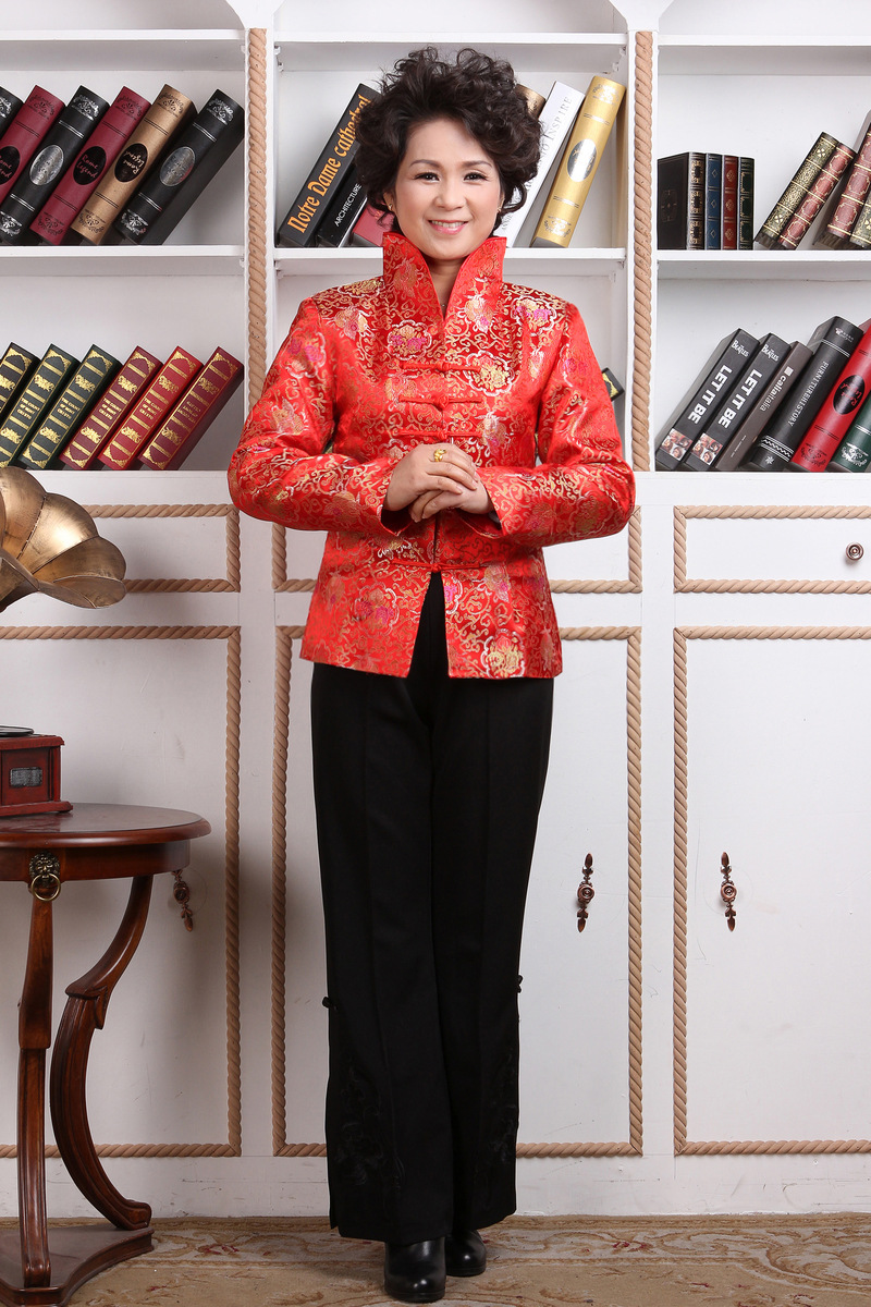 供应批发唐装女式棉袄女中式上衣民族女装演出服装2288-1工作服休闲服