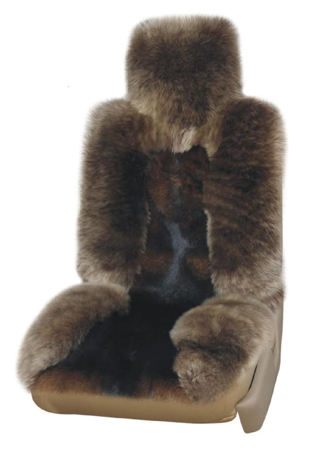 高低毛狼皮坐垫