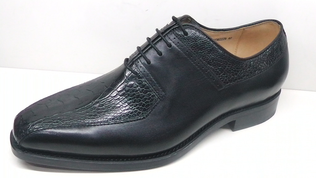 法国都彭男鞋 休闲皮鞋秋季真皮皮鞋 编织平皮 鸵鸟脚156229