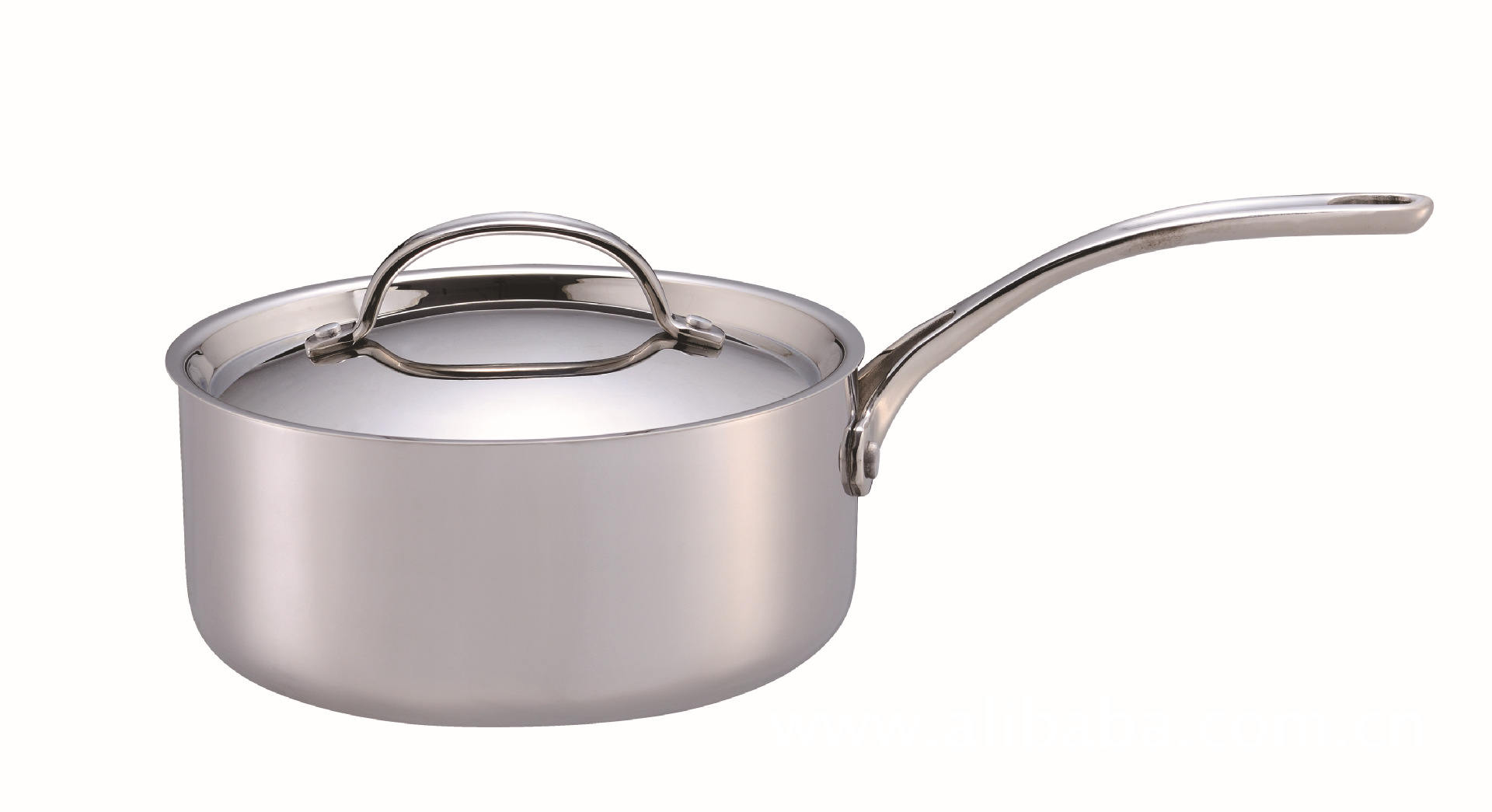 银星dl-20五层钢单柄奶锅不锈钢汤锅小奶锅复合多层锅