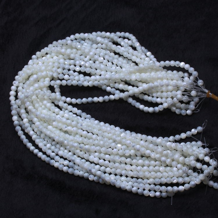 朗恩天然aaa级银丝砗磲水晶散珠 半成品 diy饰品配件 批发