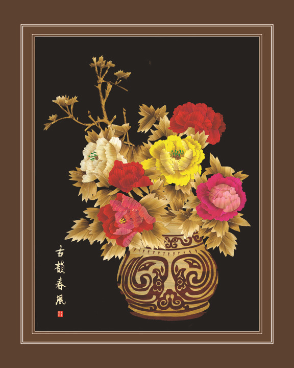 水晶画麦秆画 厂家直销