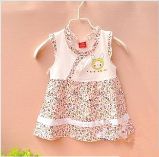 旺贝特小兔花裙 2109#80-100 小兔花裙