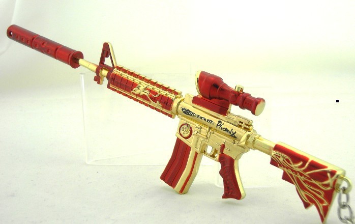 动漫周边cf穿越火线第3代盘龙枪金龙银龙