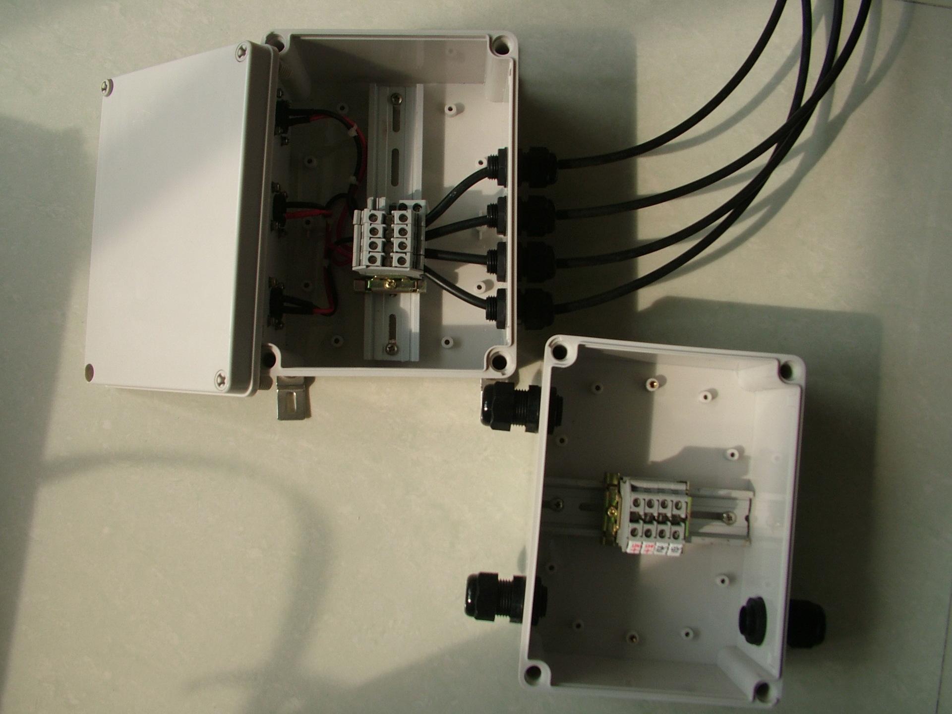 现货供防水塑料盒 接线盒 125*125*100