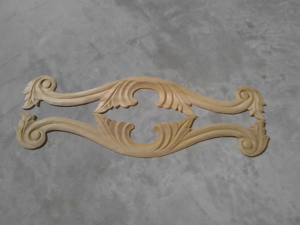 可订做实木雕花电脑雕花家具雕刻花样角花贴花雕刻