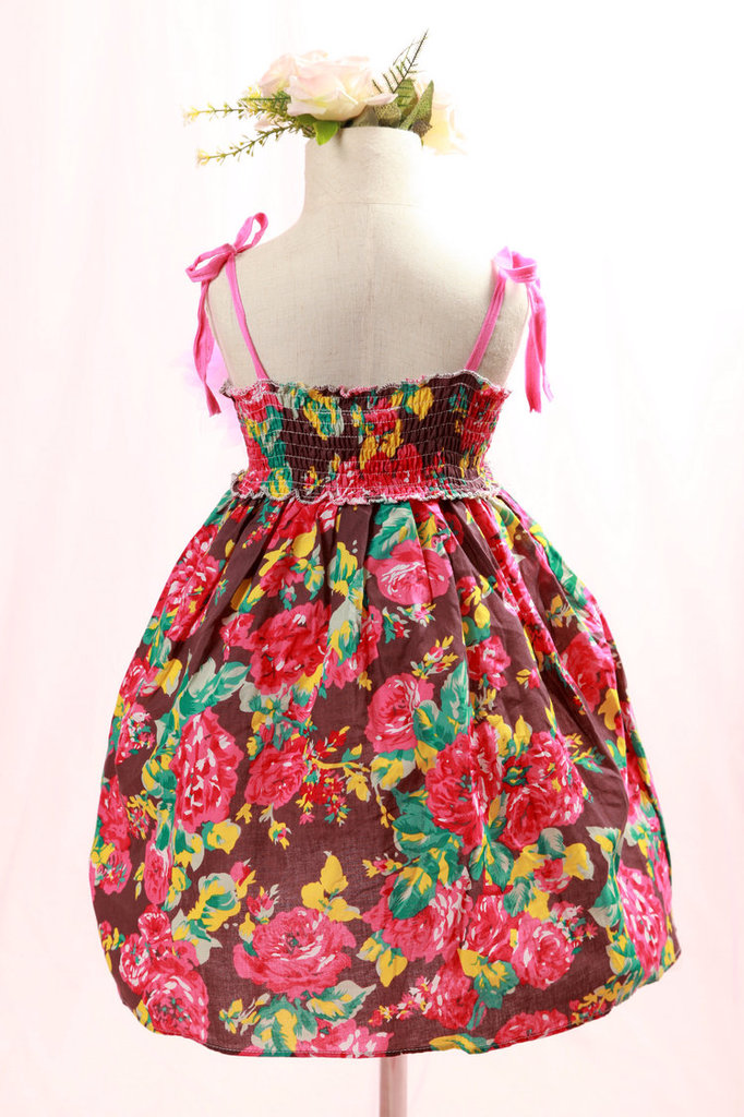 高档品牌童装批发2013春夏爆款中大童纯棉花布公主裙连衣裙直销