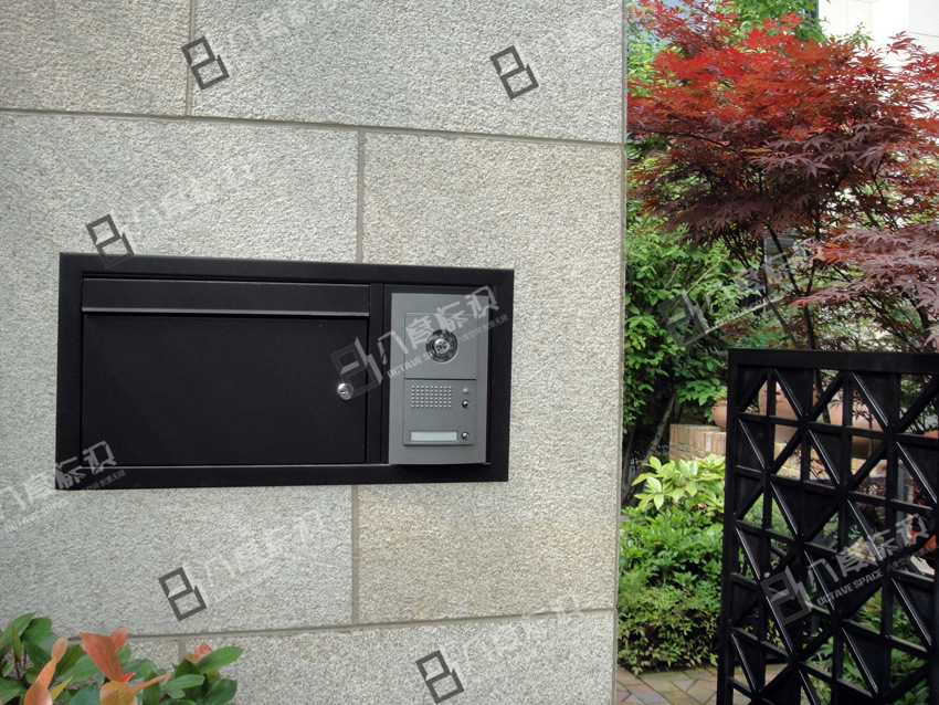 【八度信报箱】不锈钢烤漆嵌墙 挂墙信报箱 别墅式信报箱厂家直销