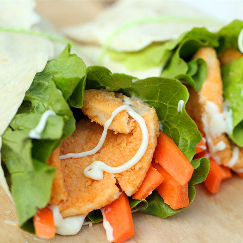 厂家直销速冻食品墨西哥面饼皮 薄饼鸡肉卷饼 早餐饼