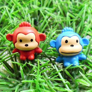 多肉苔藓微景观饰品 大嘴猴欢乐猴小公仔摆件 盆栽装饰diy材料
