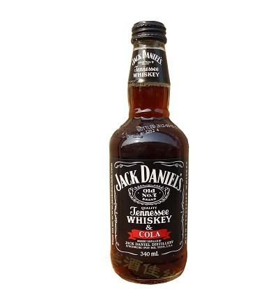 杰克丹尼可乐威士忌味配制酒 汽水酒 340ml jack daniels洋酒