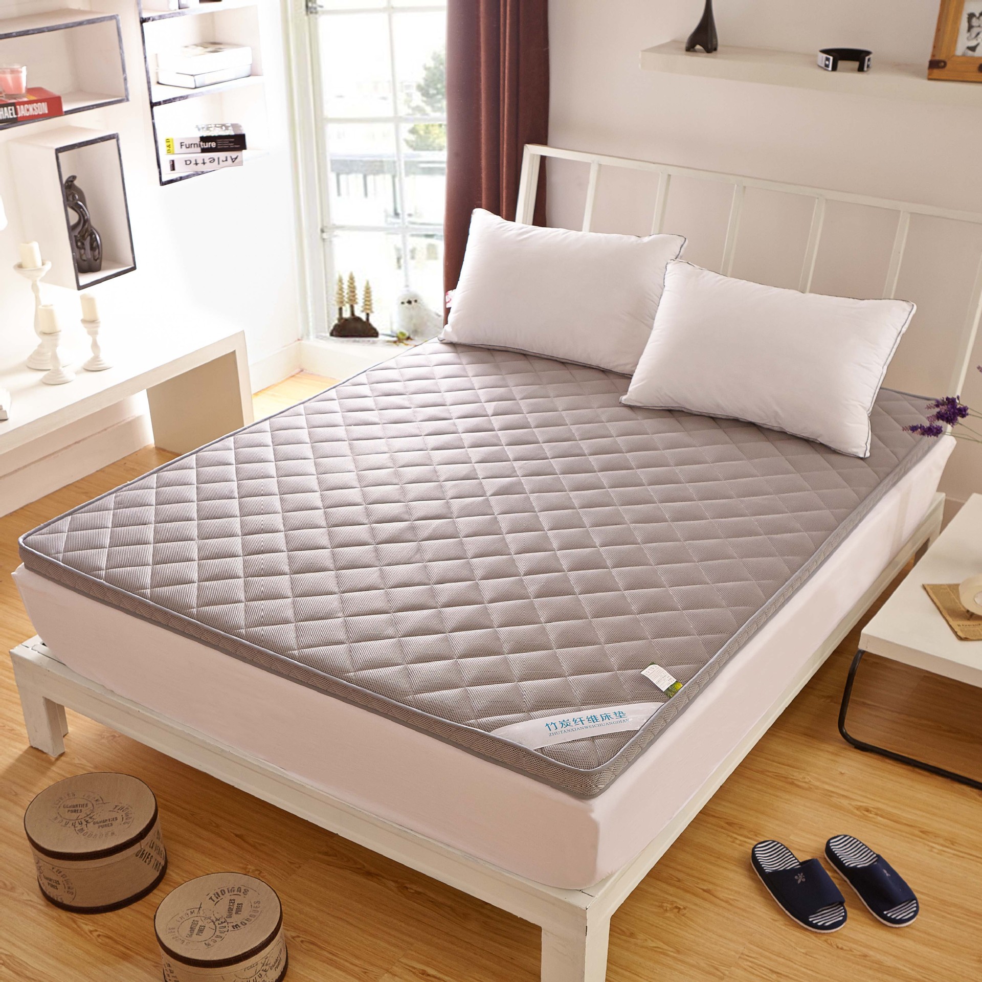 江苏南通立体加厚珊瑚绒加厚床垫双面床垫 四季通用床褥子竹炭床垫