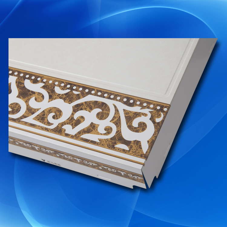 集成吊顶铝扣板300*300 客厅二级吊顶材料 罗马贵族边线 高边批发