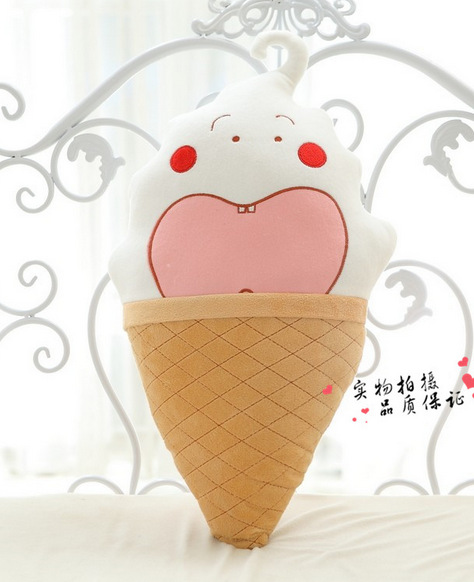 六一儿童节礼物可爱雪糕冰淇淋抱枕毛绒玩具 冰淇淋公仔娃娃批发