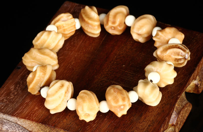 厂家直销天然龙骨菩提子佛珠提珠手串 天然龙骨菩提子念珠批发