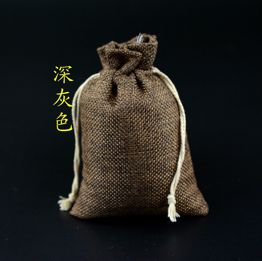 10*14cm新款麻布束口袋 礼品麻袋 拉绳袋批发 麻袋 首饰布袋子