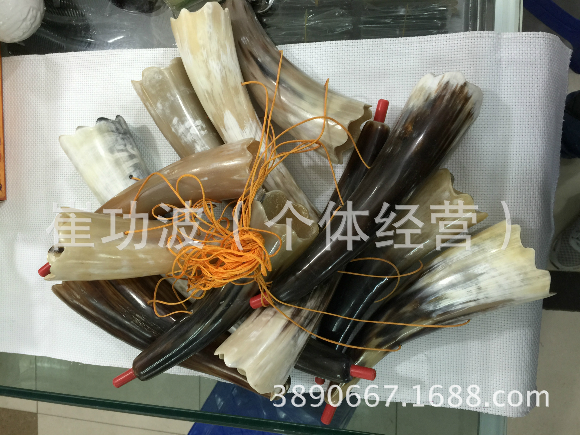 厂家直销纯天然牛角军号25公分大号军号做工精致小孩玩具