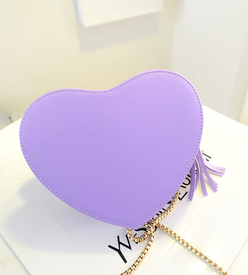 春夏新款甜美糖果色心型铆钉潮包 单肩斜跨女包 厂家直销