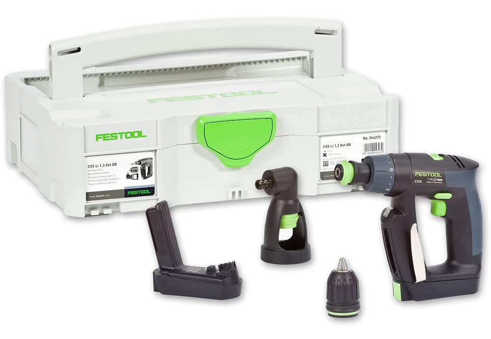 festool费斯托 无绳电钻 cxs li 1.5 set 充电式电钻 564271