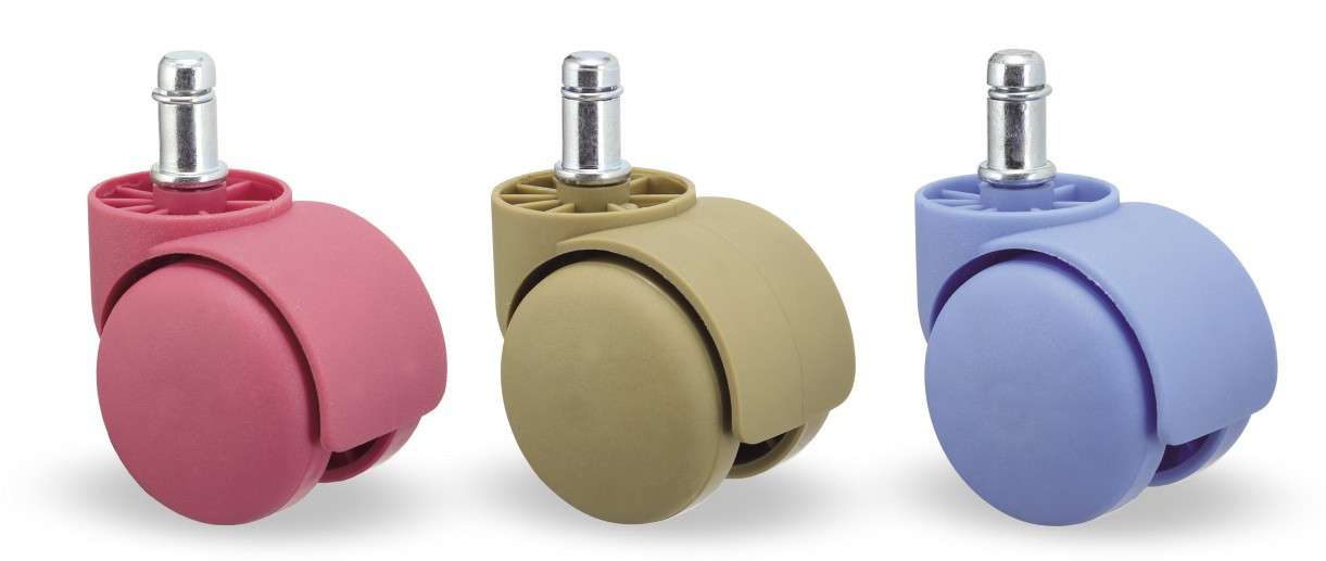 奔宇脚轮厂家 2寸家具轮 粉色插杆轮 家具轮批发 by-042-50