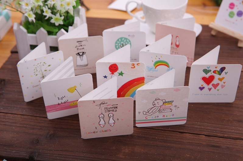 代写祝福贺卡 新盛源一件代发专拍 祝福语小卡片