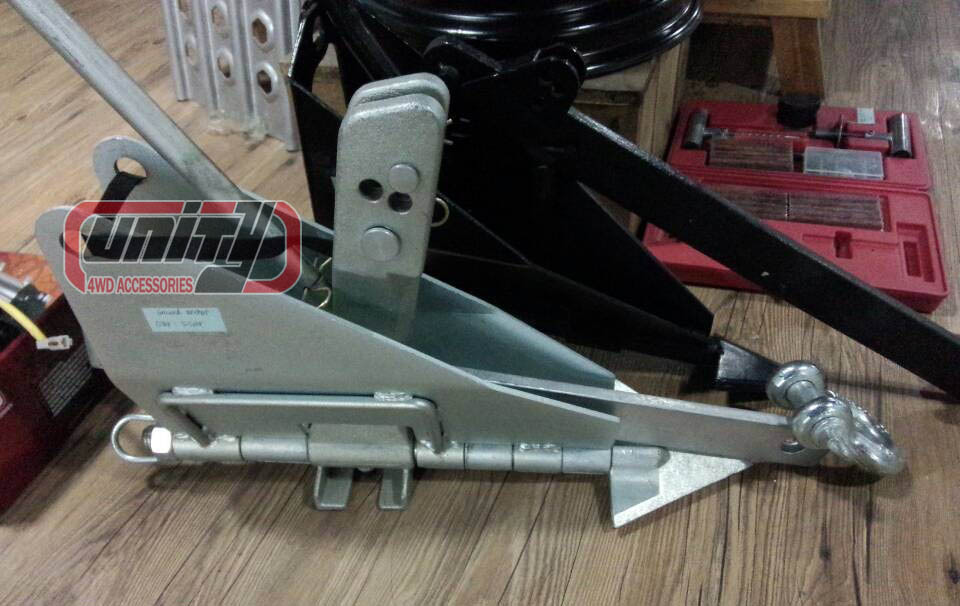 首页 专用车 油田车 地锚车 >越野车电动绞盘配件银色地锚  越野地锚