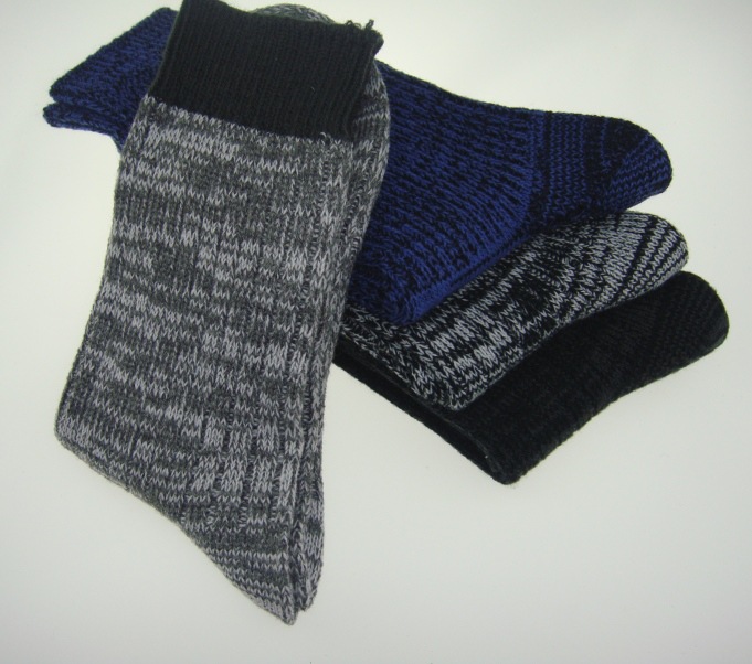 腈纶袜 粗针加厚袜 双针袜 厂家订做