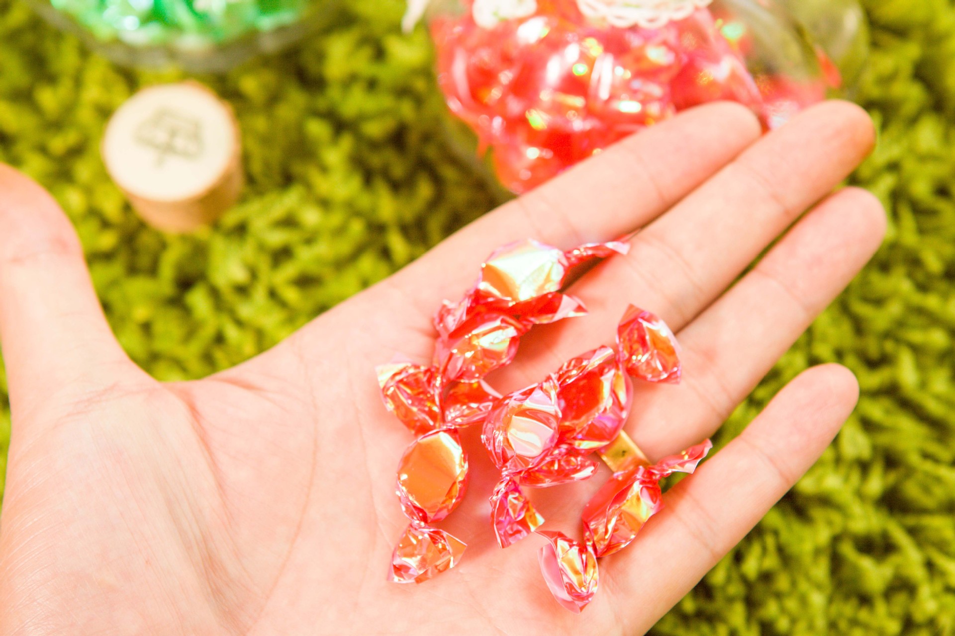 【韩国糖果批发 南瓜瓶珍珠糖 水果味糖果 60g瓶装南