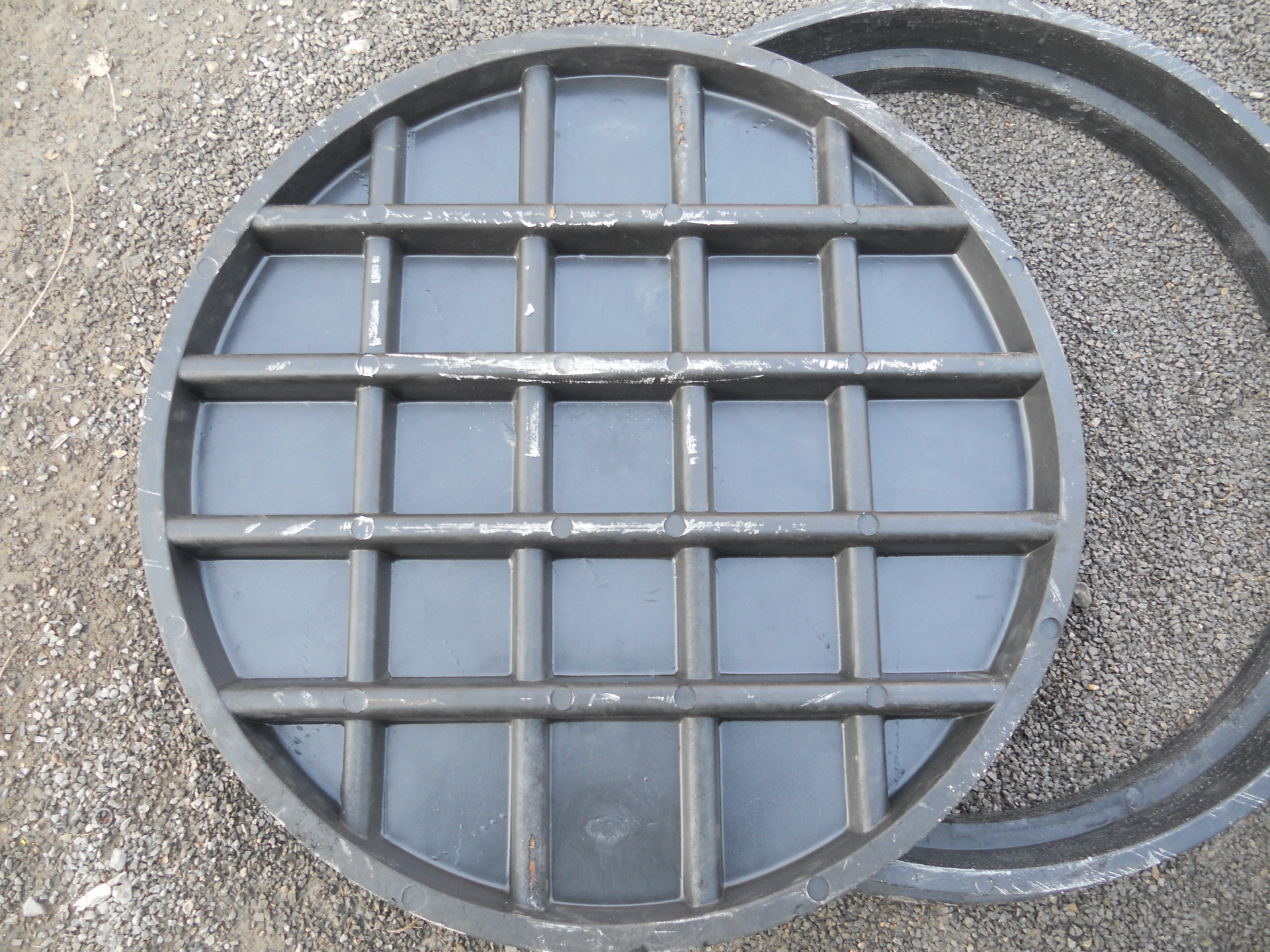 淄博岳峰牌/树脂井盖/北海湾定制/加重型/黑色700*50/en125/b125