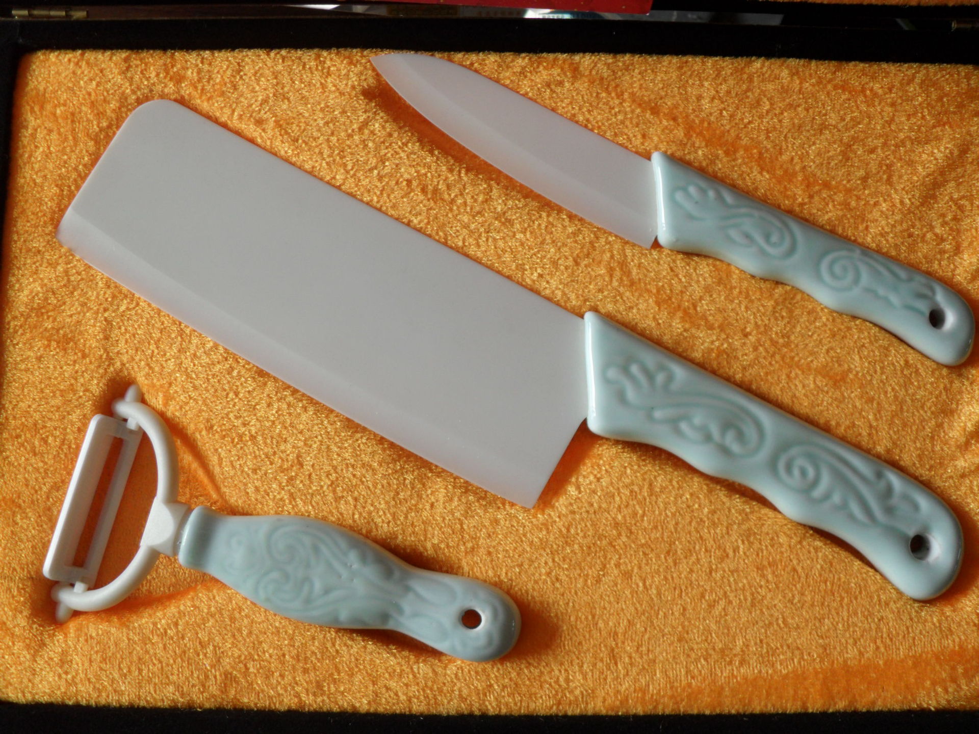 三件套鲁青瓷8寸陶瓷餐刀 厨房用刀 纳米陶瓷刀