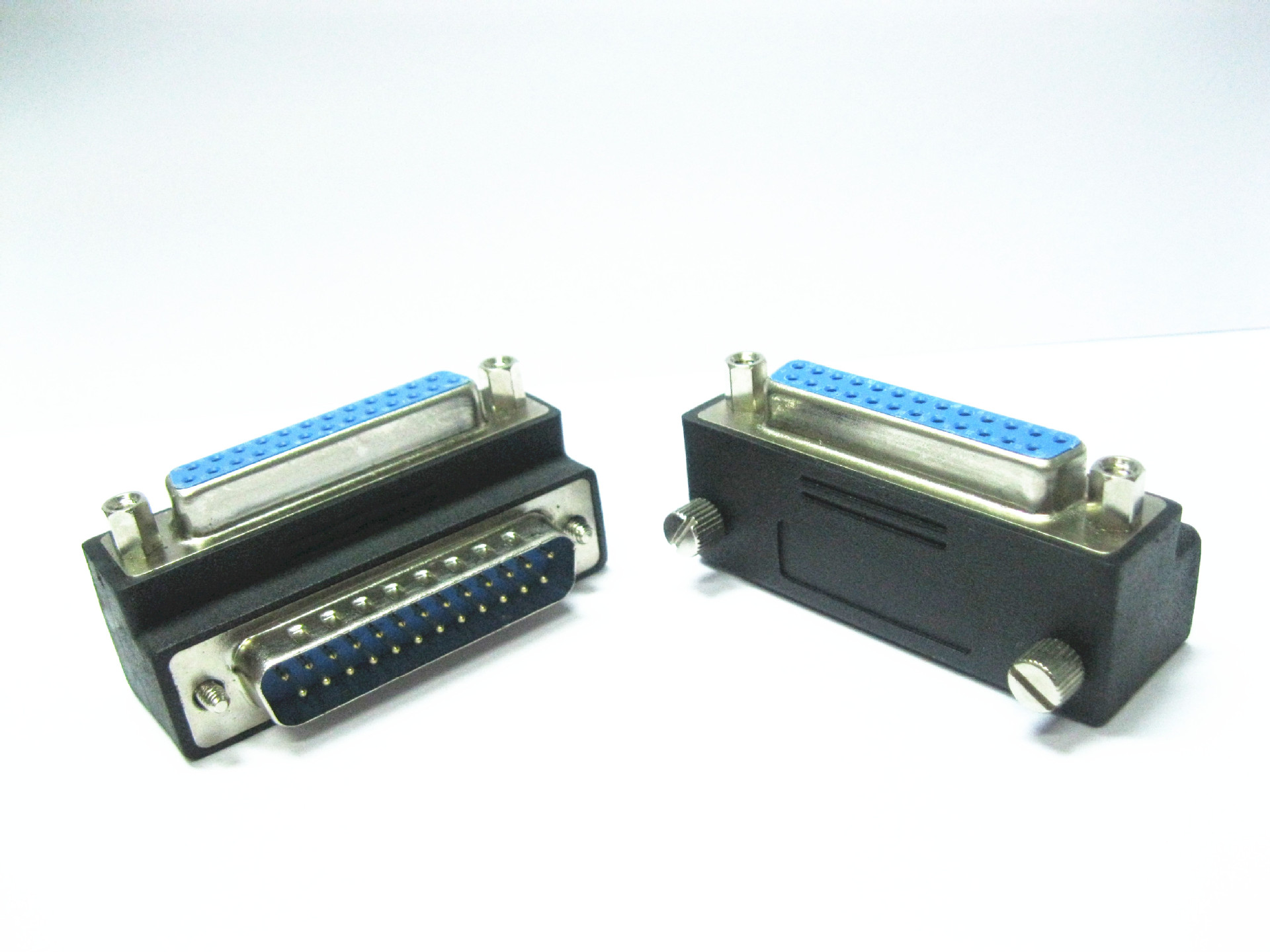 90°彎角db25p公對母轉換頭db 25 f/db 25 m adapter