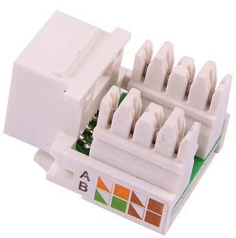 厂家直销 超五类高端工程镀金版 网络信息模块 批发