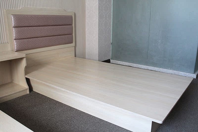 宾馆酒店板式床,1.2米床,公寓家具,标间床,快捷酒店床