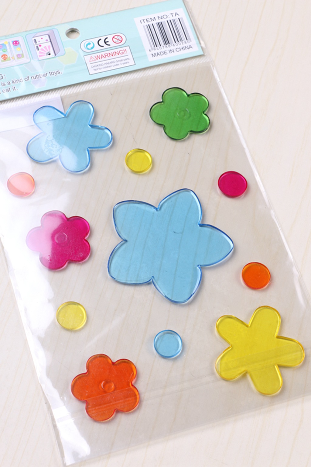 可爱儿童果冻贴安全美观软胶贴小玩具玻璃体小清新窗贴批发