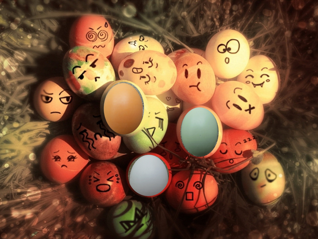 玩具 益智 木制玩具绘画仿真鸡蛋鸭蛋一共三个款式!